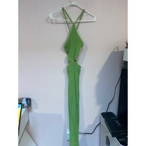 Zara Green Ribbed Dress *S*